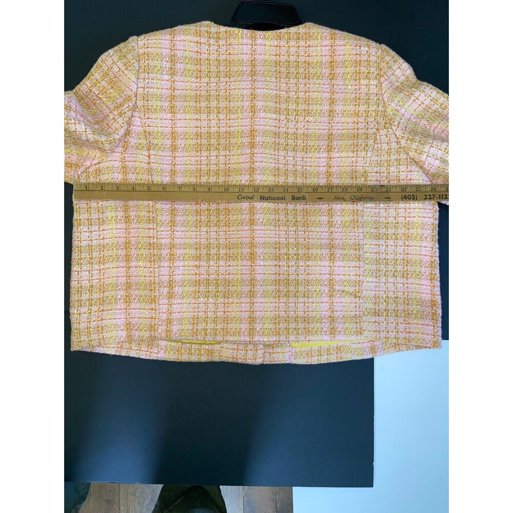 Time and Tru Women's Tweed Ladylike Blazer Jacket XXL Dress Casual Business NEW!